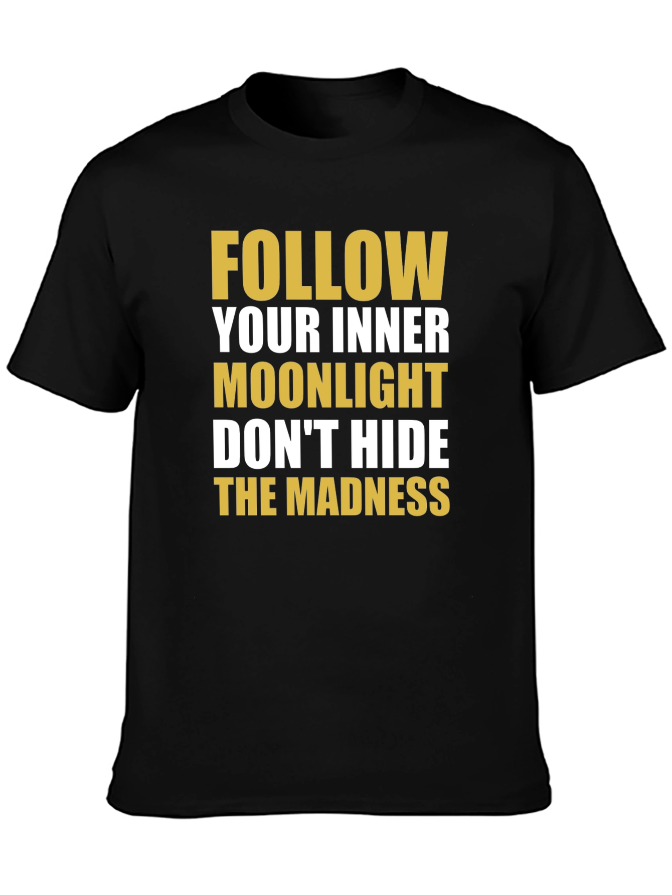 Moonlight Madness Black Graphic Tee