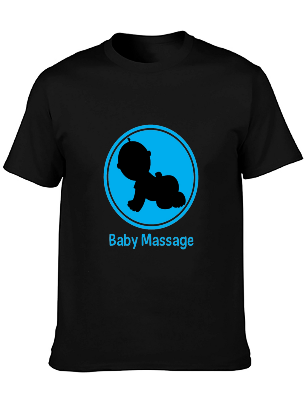 Baby Massage T-Shirt - Unisex Black Tee