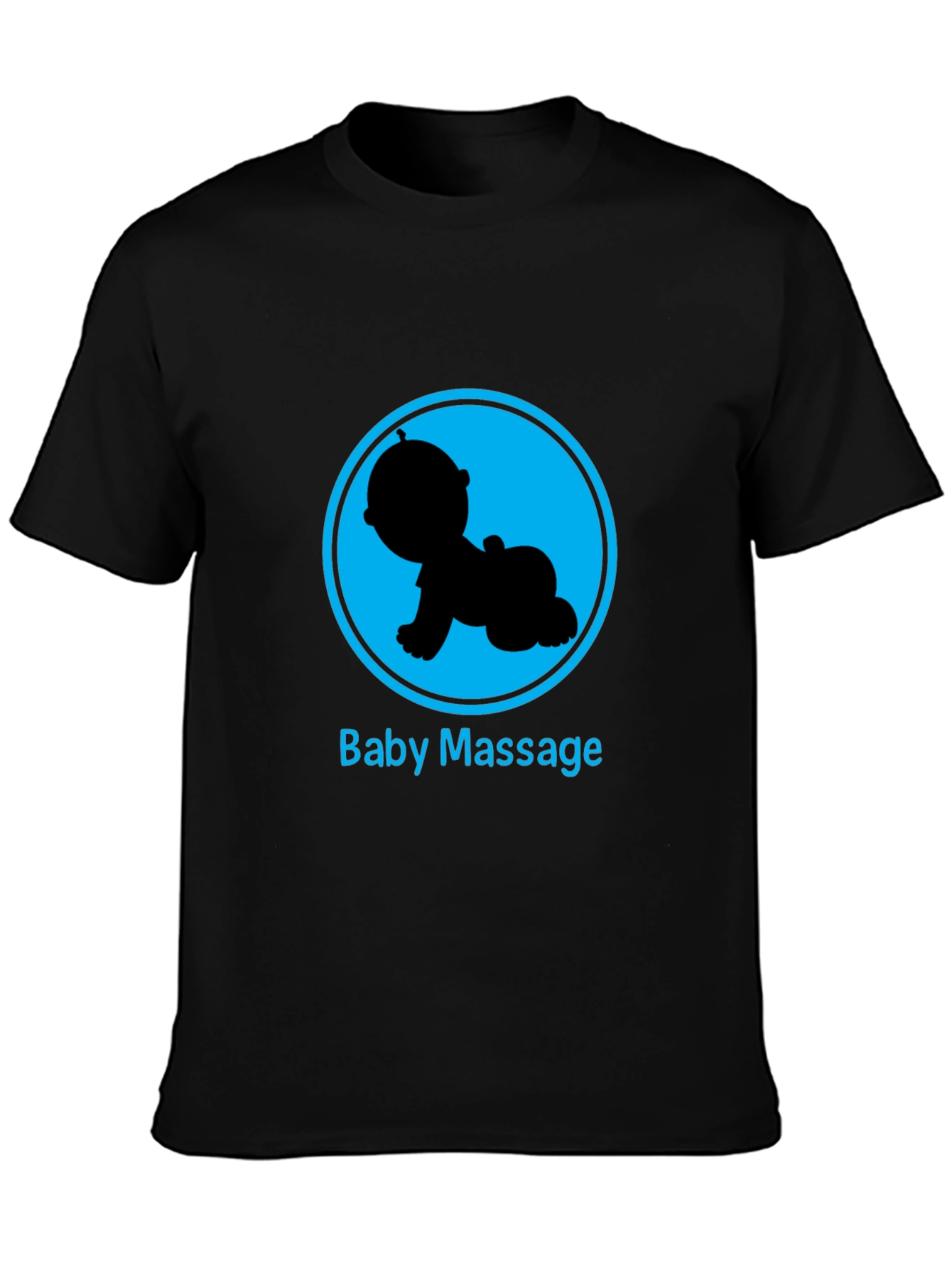 Baby Massage T-Shirt - Unisex Black Tee