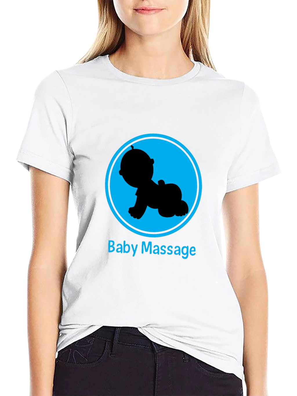 Baby Massage T-Shirt - Unisex Black Tee