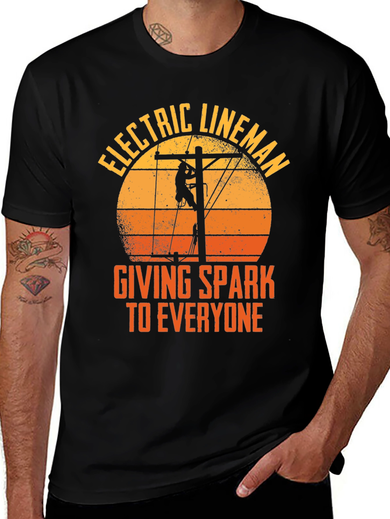 Electric Lineman T-Shirt - Spark to Everyone