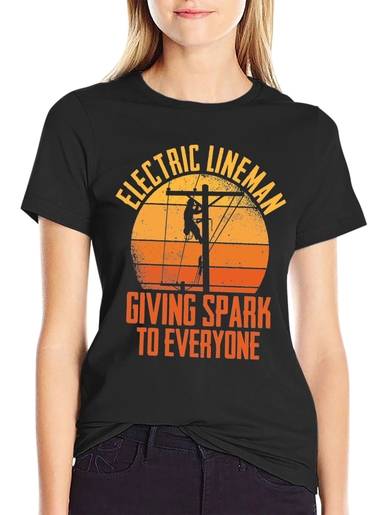 Electric Lineman T-Shirt - Spark to Everyone