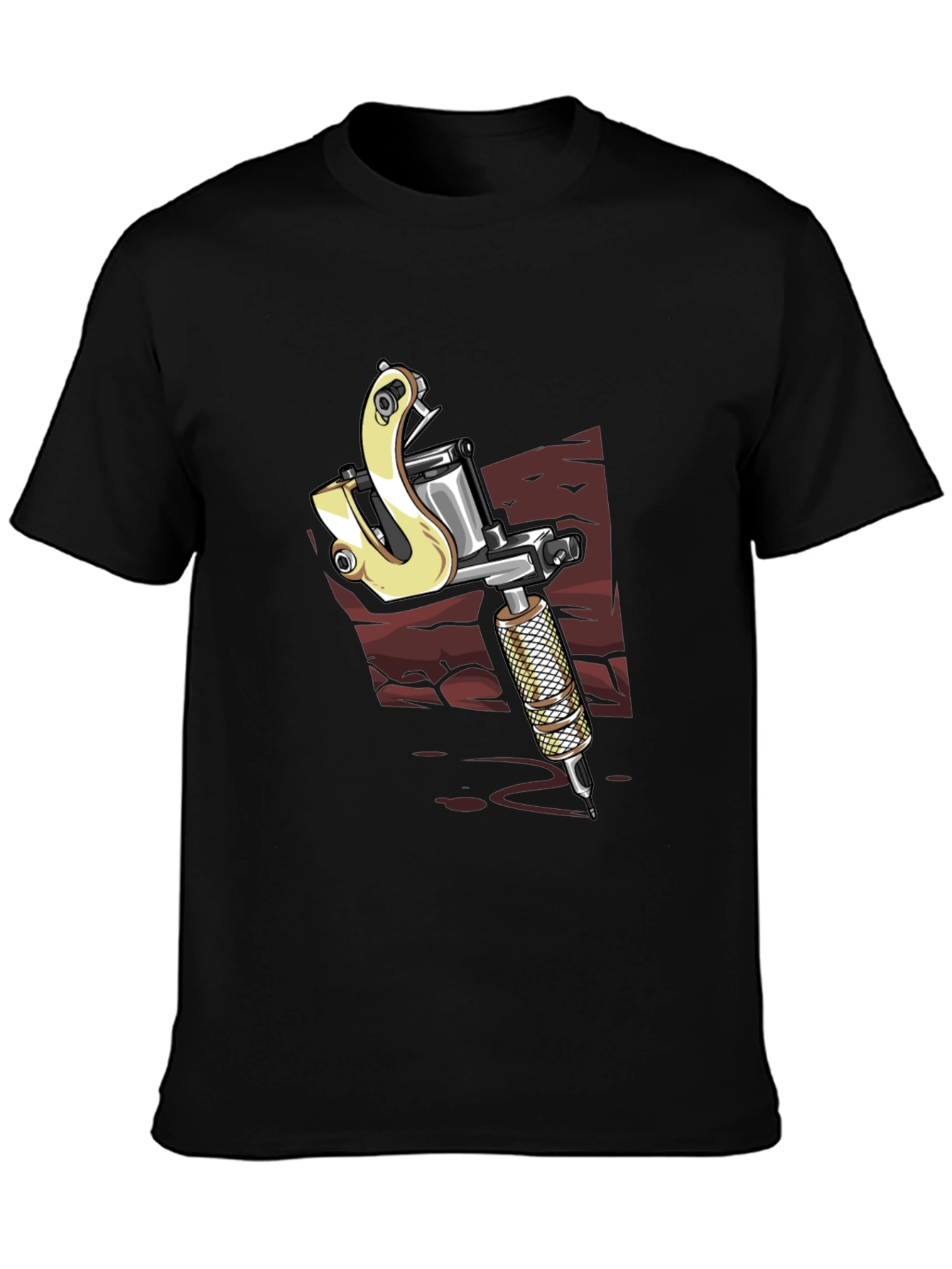 Tattoo Machine Graphic Tee - Black