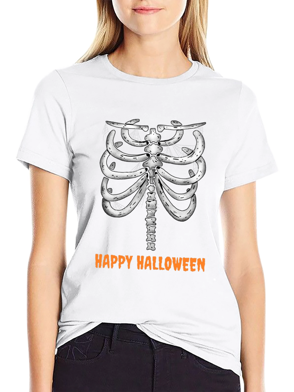 Halloween Skeleton Rib Cage T-Shirt