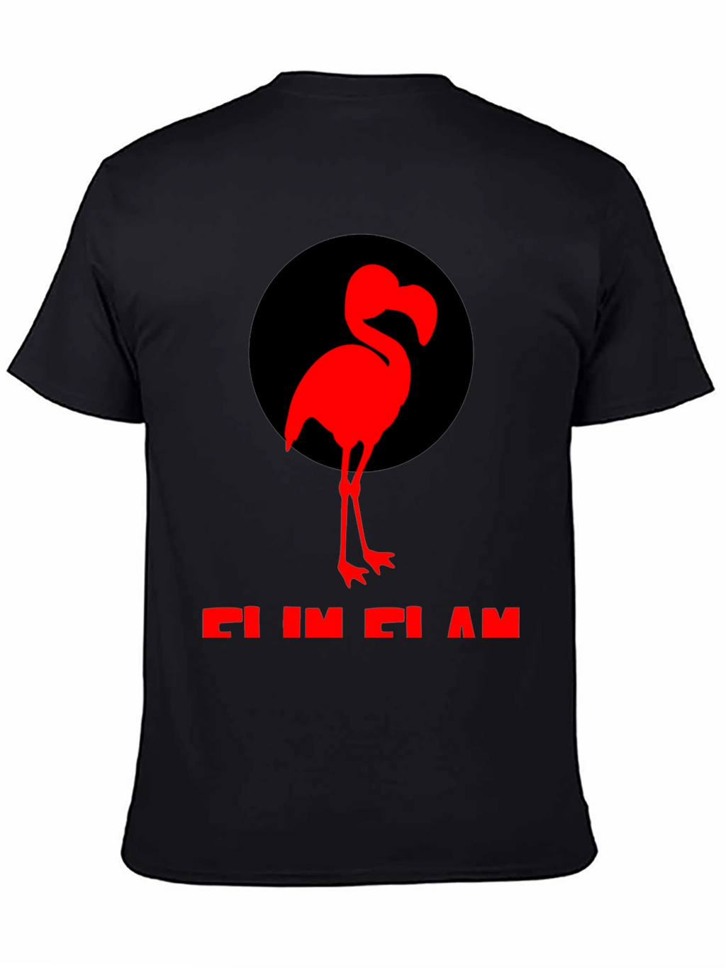 Flamingo Graphic Tee - Black