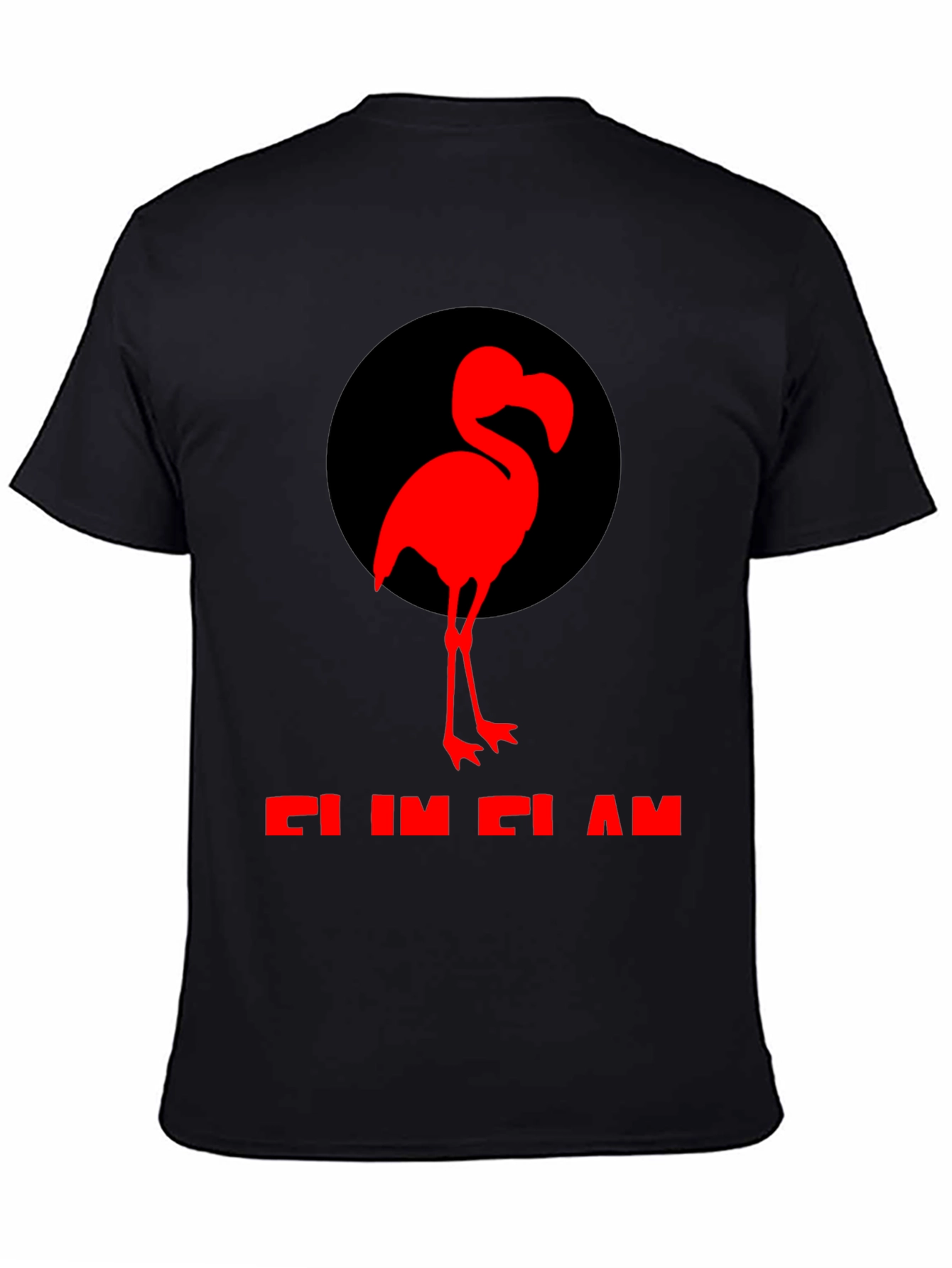 Flamingo Graphic Tee - Black