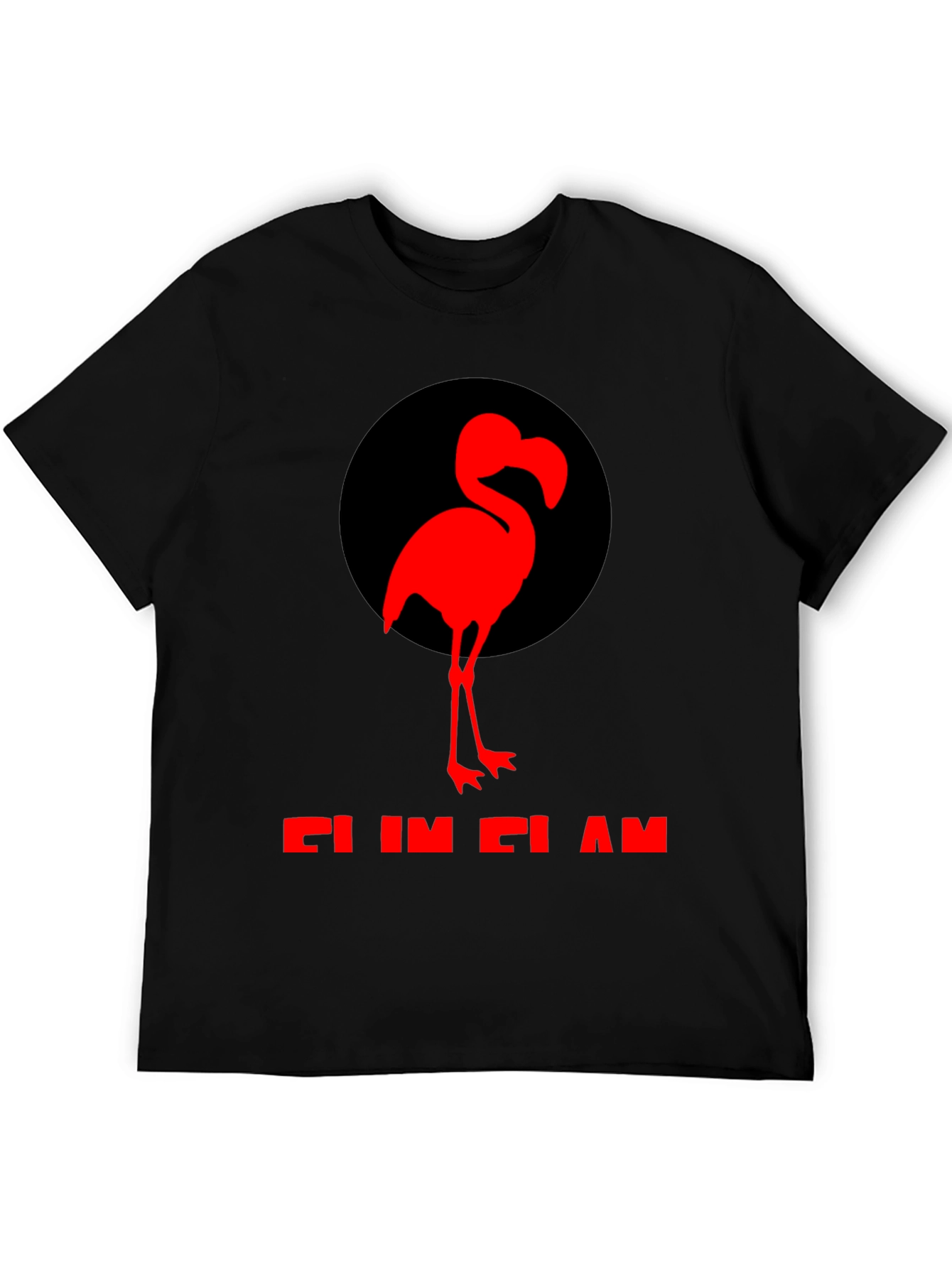 Flamingo Graphic Tee - Black