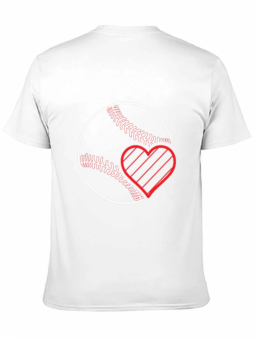 Baseball Heart T-Shirt - Black