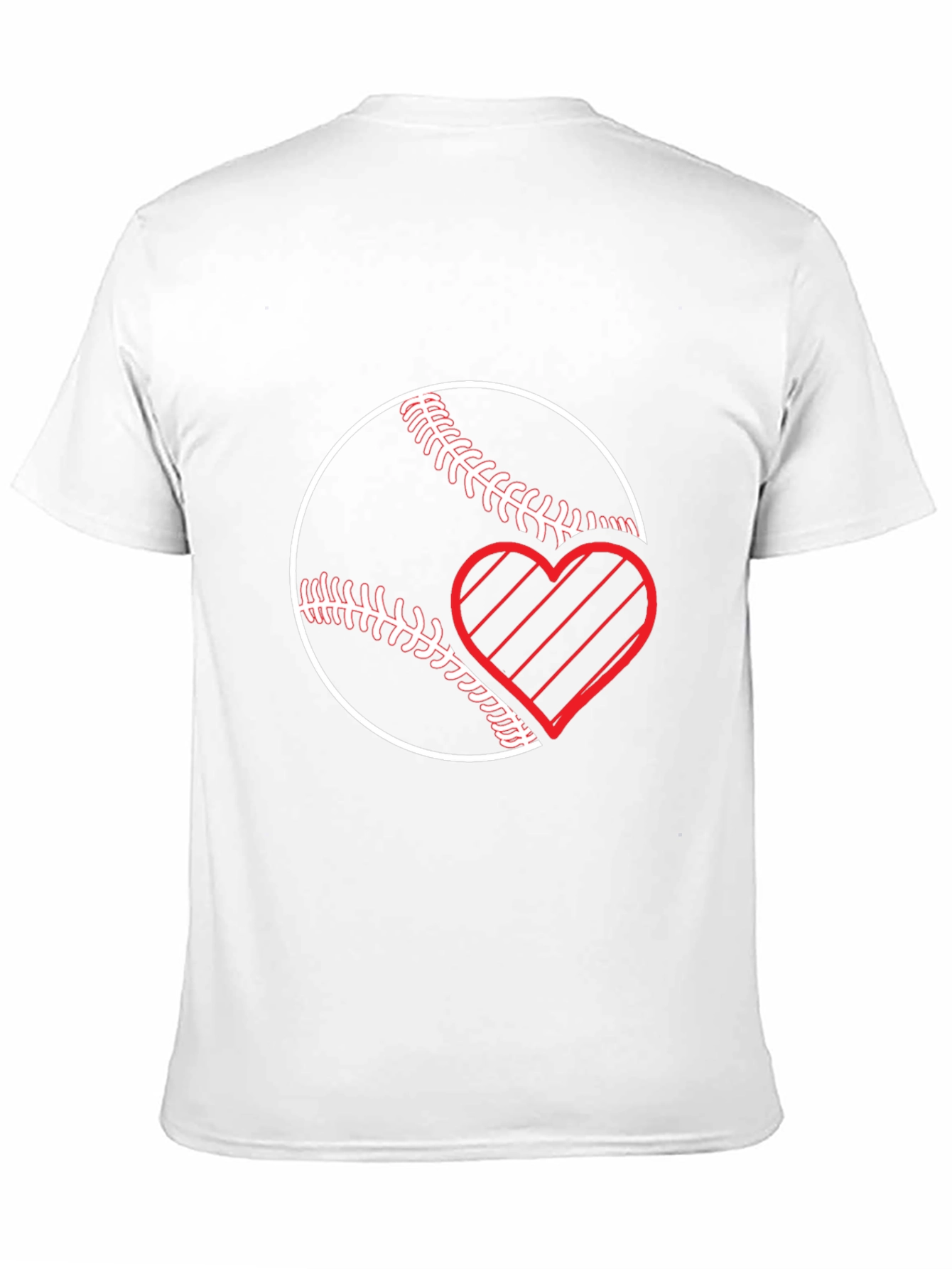 Baseball Heart T-Shirt - Black