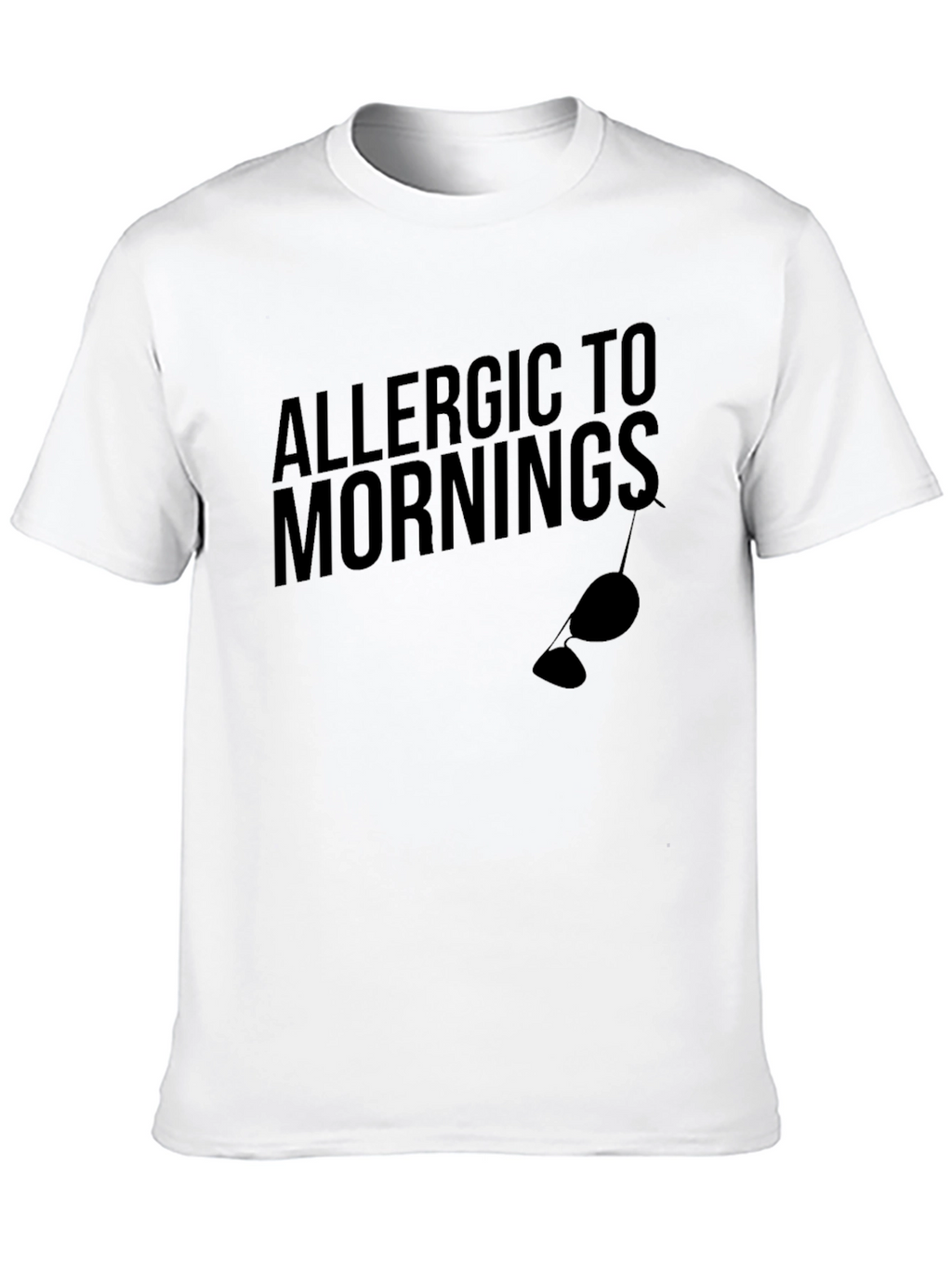 Allergic To Mornings Funny T-Shirt