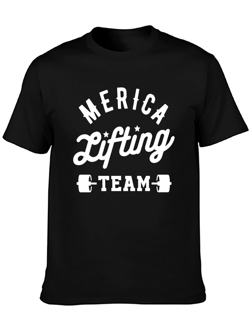 Merica Lifting Team Black T-Shirt