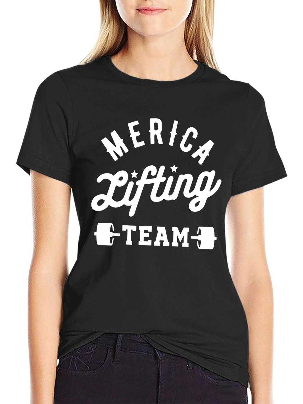 Merica Lifting Team Black T-Shirt