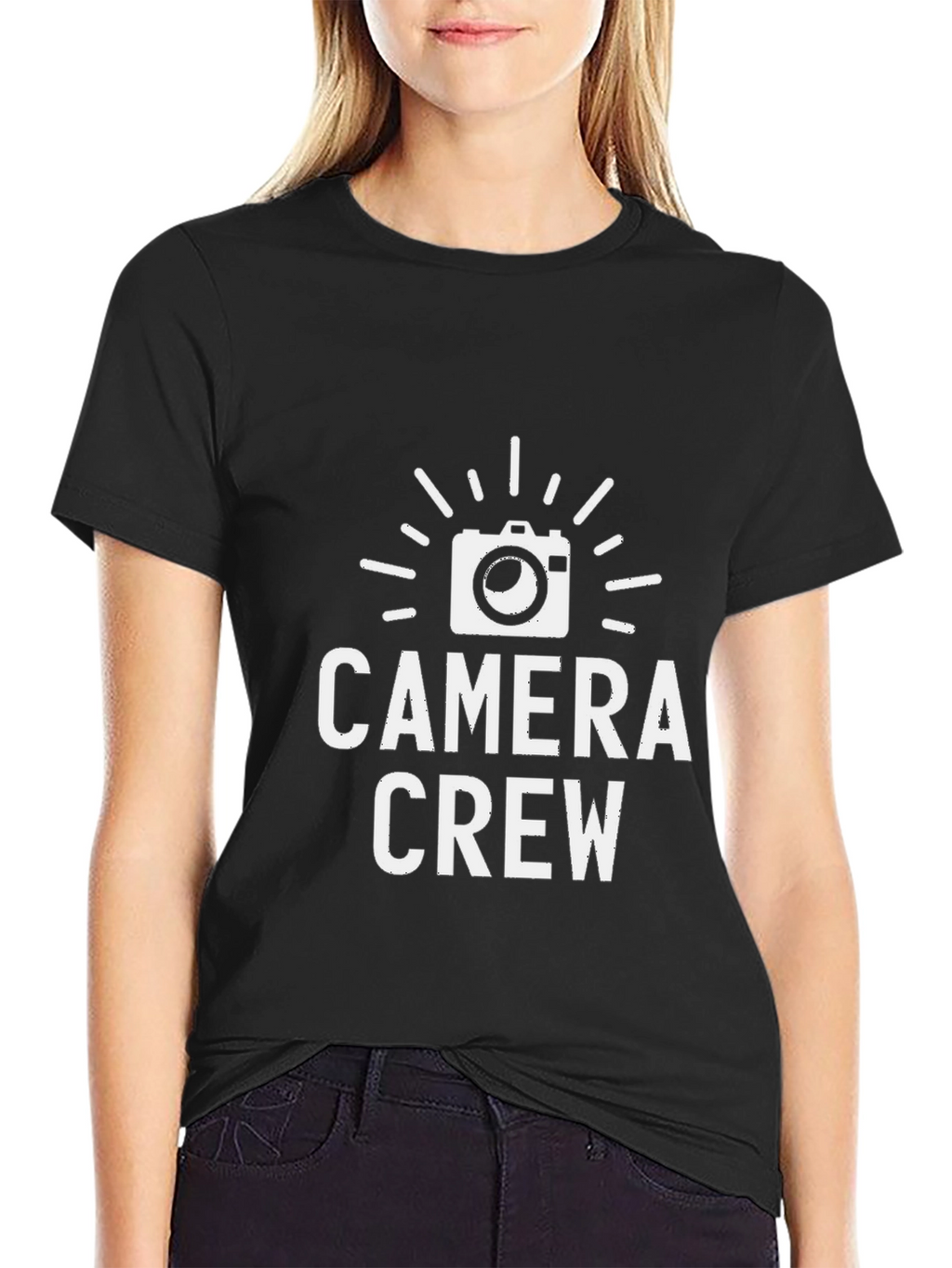 Camera Crew T-Shirt - Black Graphic Tee