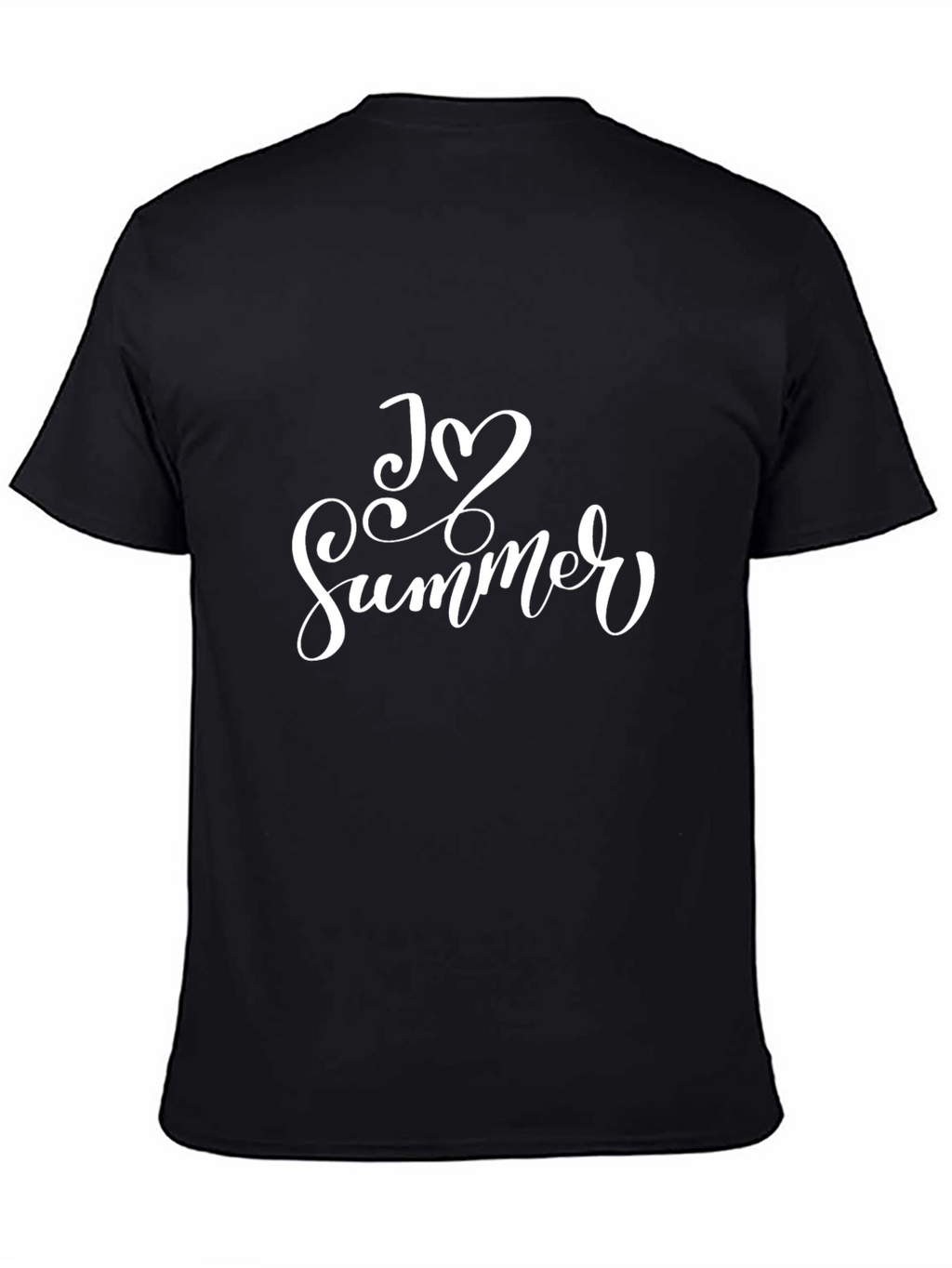 I Love Summer T-Shirt - Black Graphic Tee