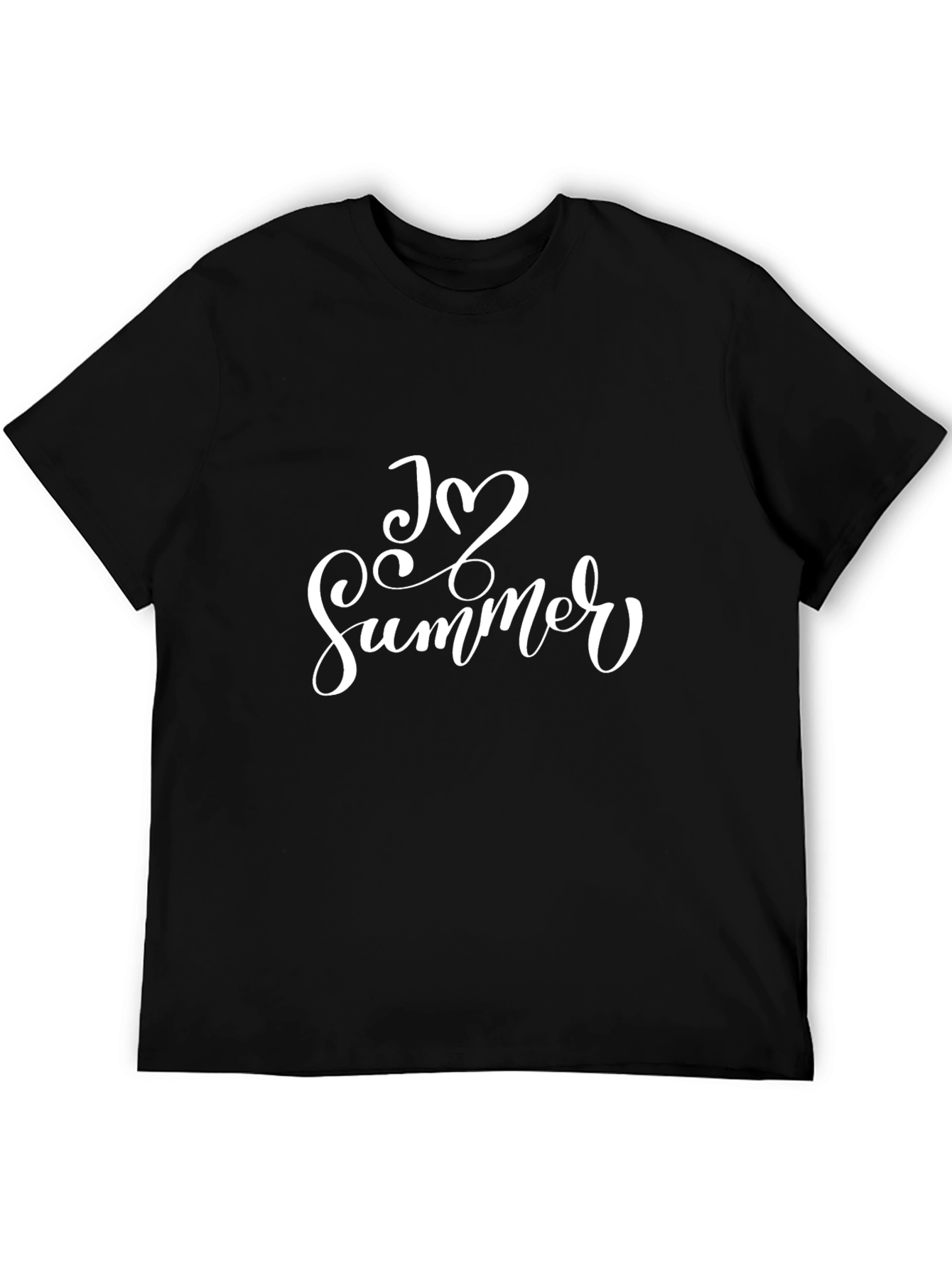I Love Summer T-Shirt - Black Graphic Tee