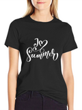 I Love Summer T-Shirt - Black Graphic Tee