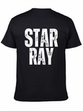 Star Ray Graphic T-Shirt - Distressed Print