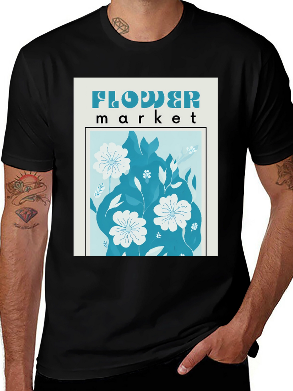 Flower Market Graphic T-Shirt