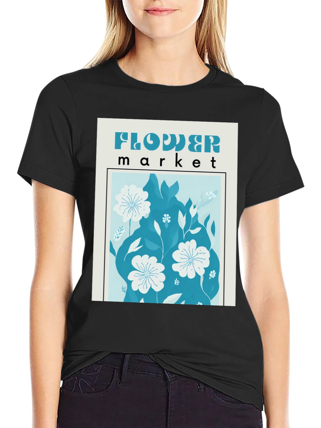 Flower Market Graphic T-Shirt