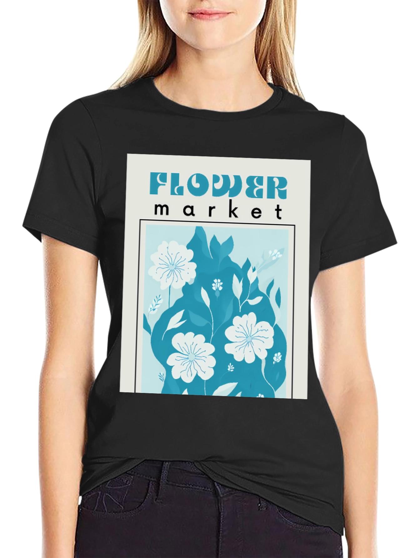 Flower Market Graphic T-Shirt