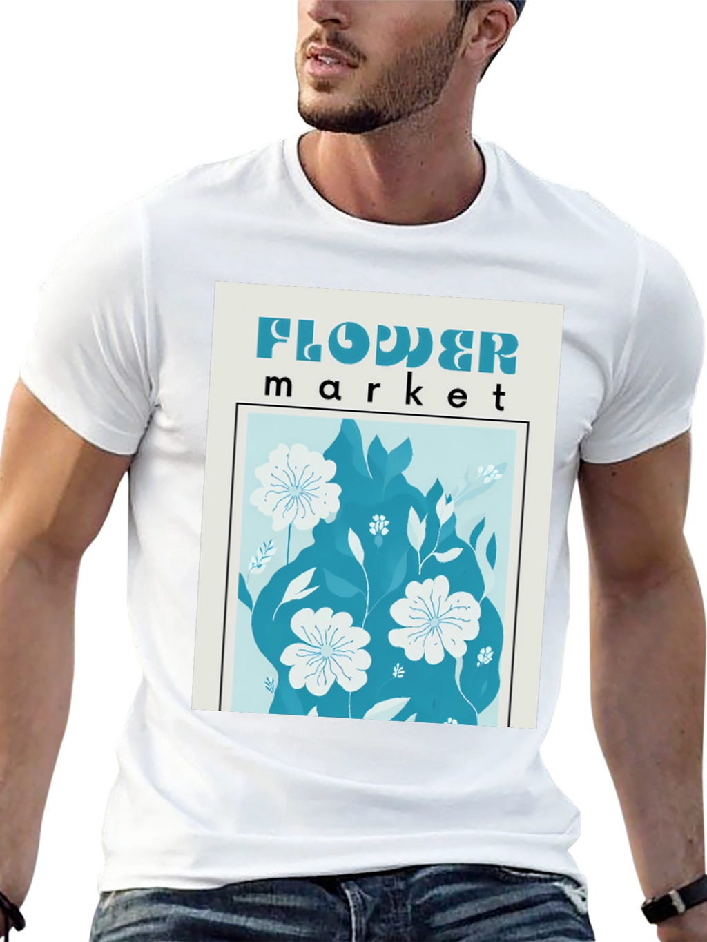 Flower Market Graphic T-Shirt