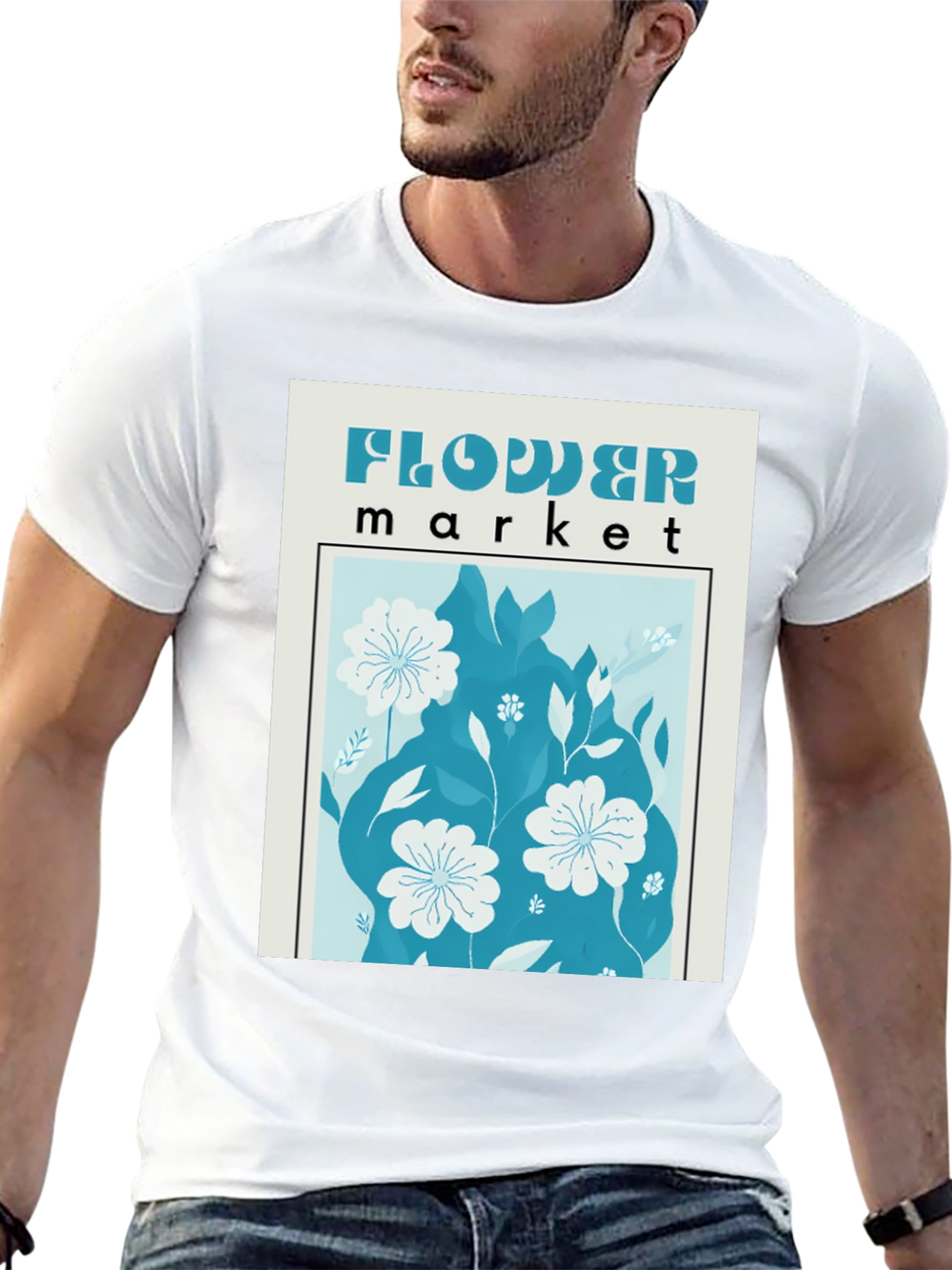 Flower Market Graphic T-Shirt