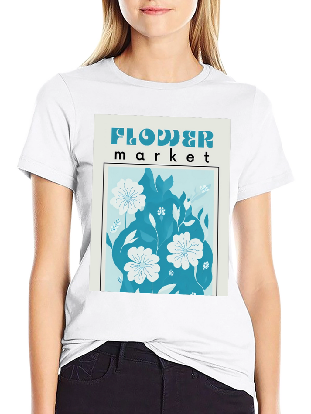 Flower Market Graphic T-Shirt