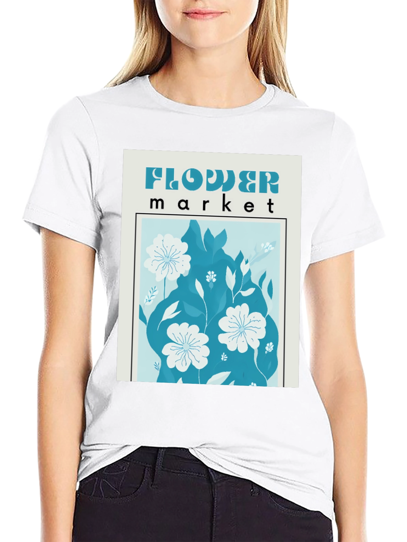 Flower Market Graphic T-Shirt