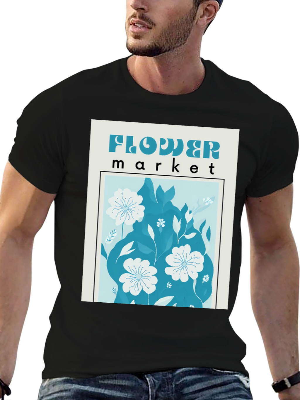 Flower Market Graphic T-Shirt
