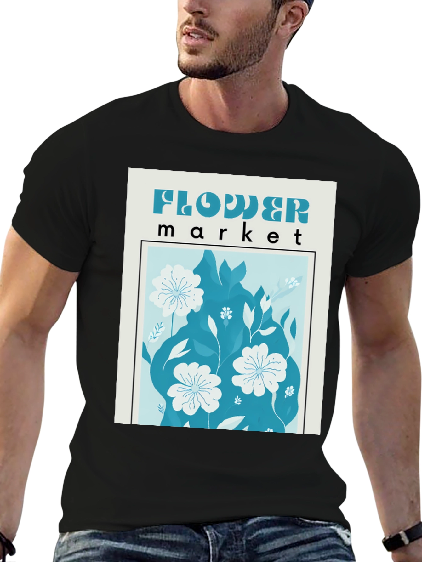 Flower Market Graphic T-Shirt