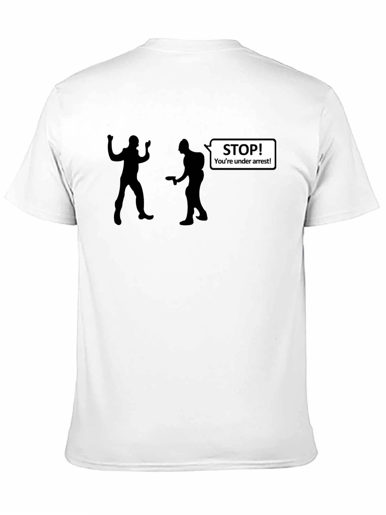 Arrest Graphic T-Shirt - Funny Police Stop Tee