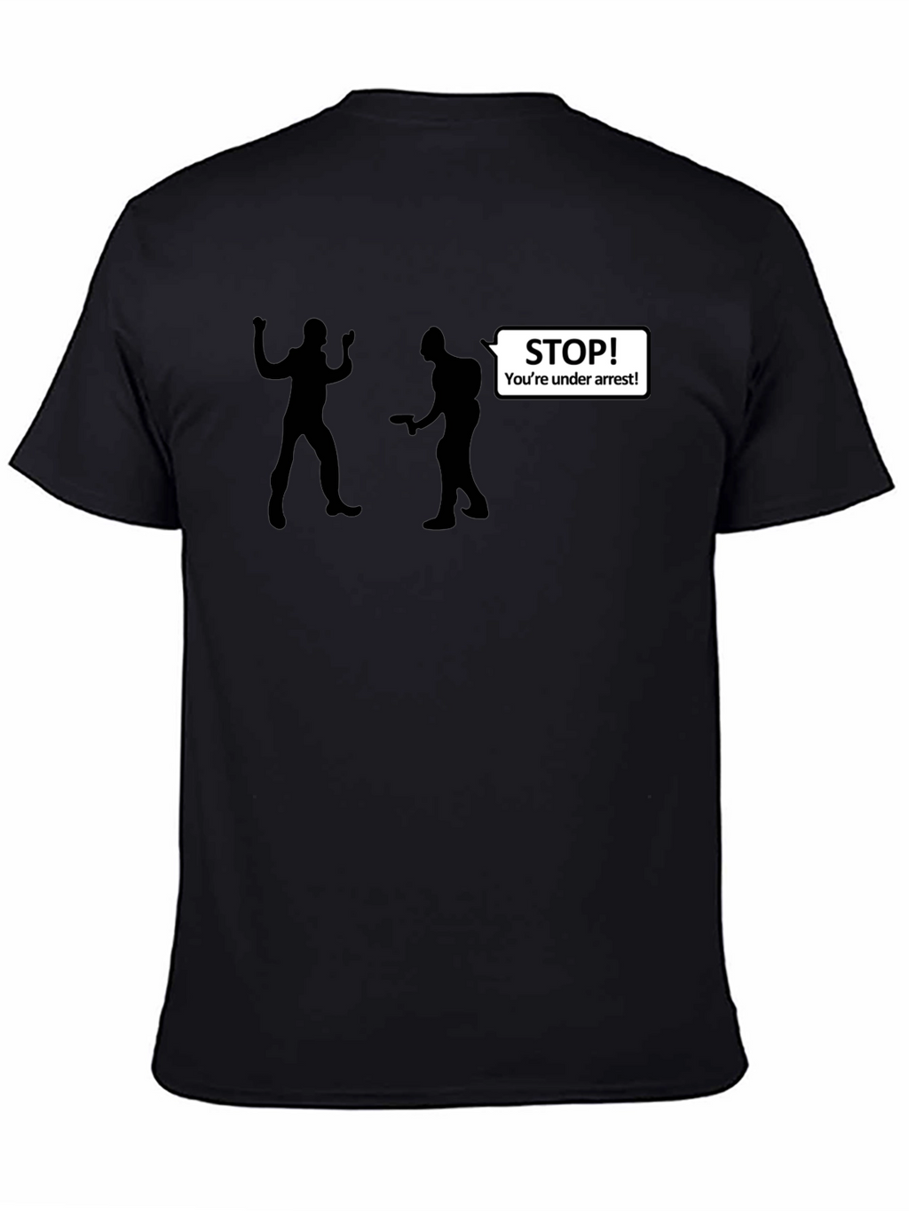 Arrest Graphic T-Shirt - Funny Police Stop Tee