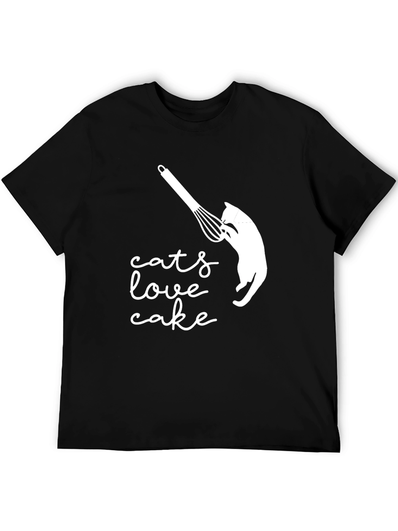 Cats Love Cake Graphic T-Shirt