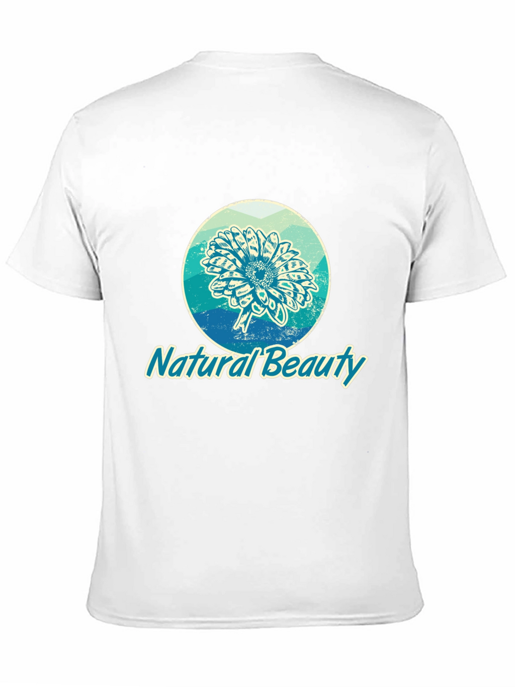 Natural Beauty Graphic Print Black T-Shirt