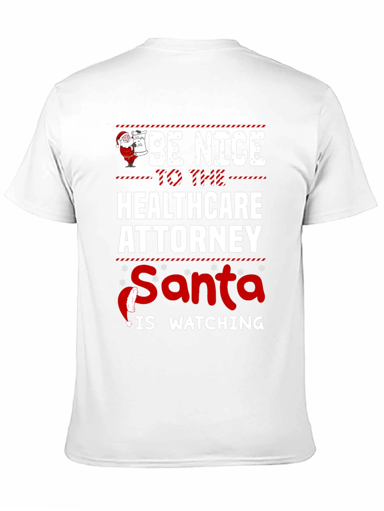 Healthcare Attorney Santa Watching T-Shirt