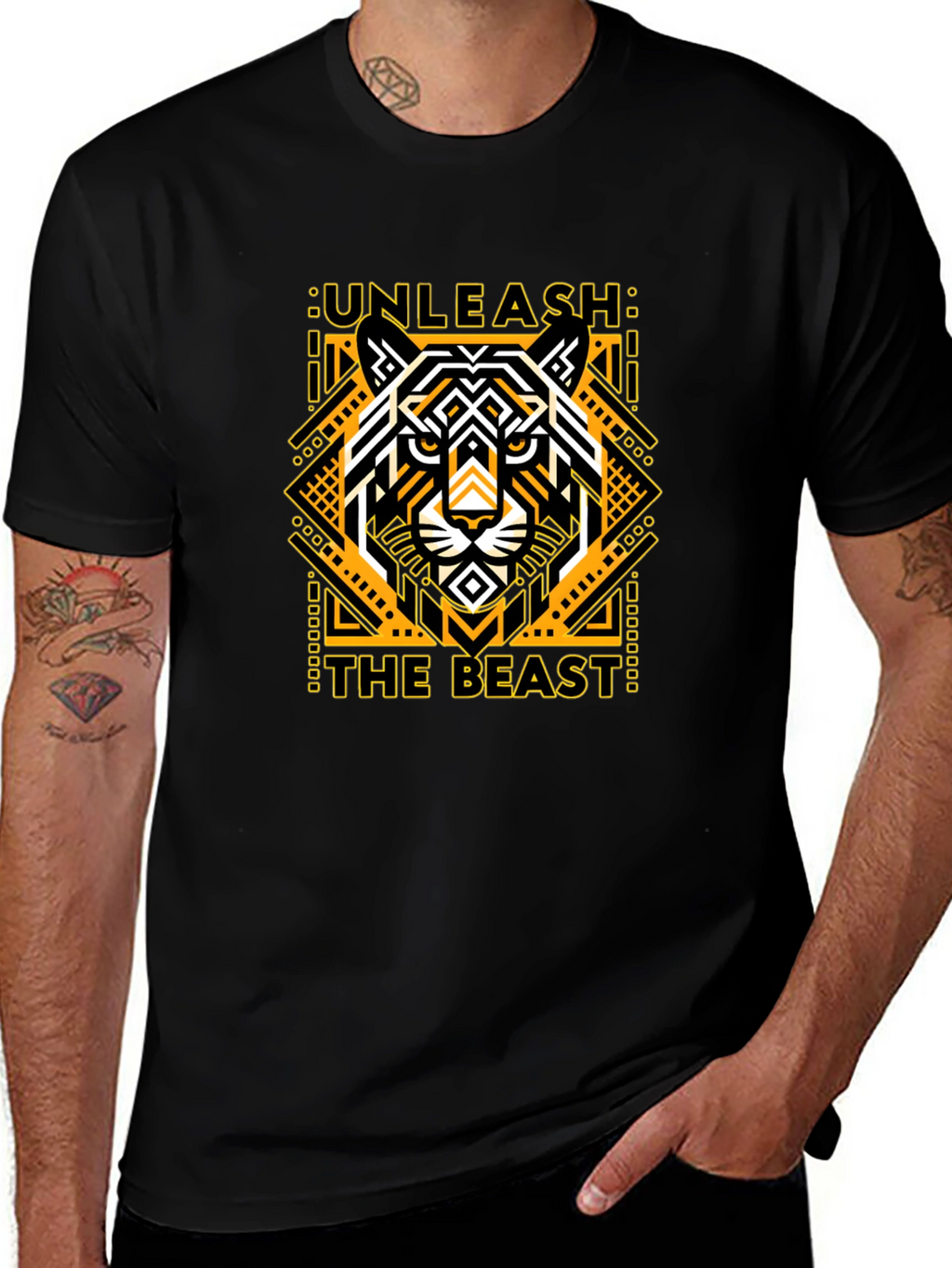 Unleash the Beast Graphic Tee - Black T-Shirt