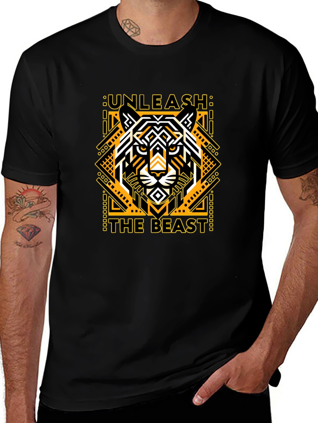 Unleash the Beast Graphic Tee - Black T-Shirt