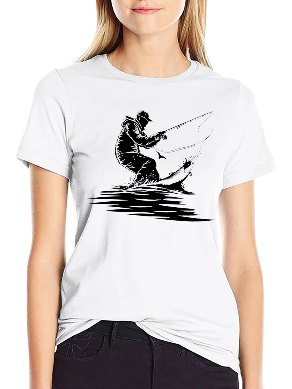 Fishing Graphic Tee - Angler Design