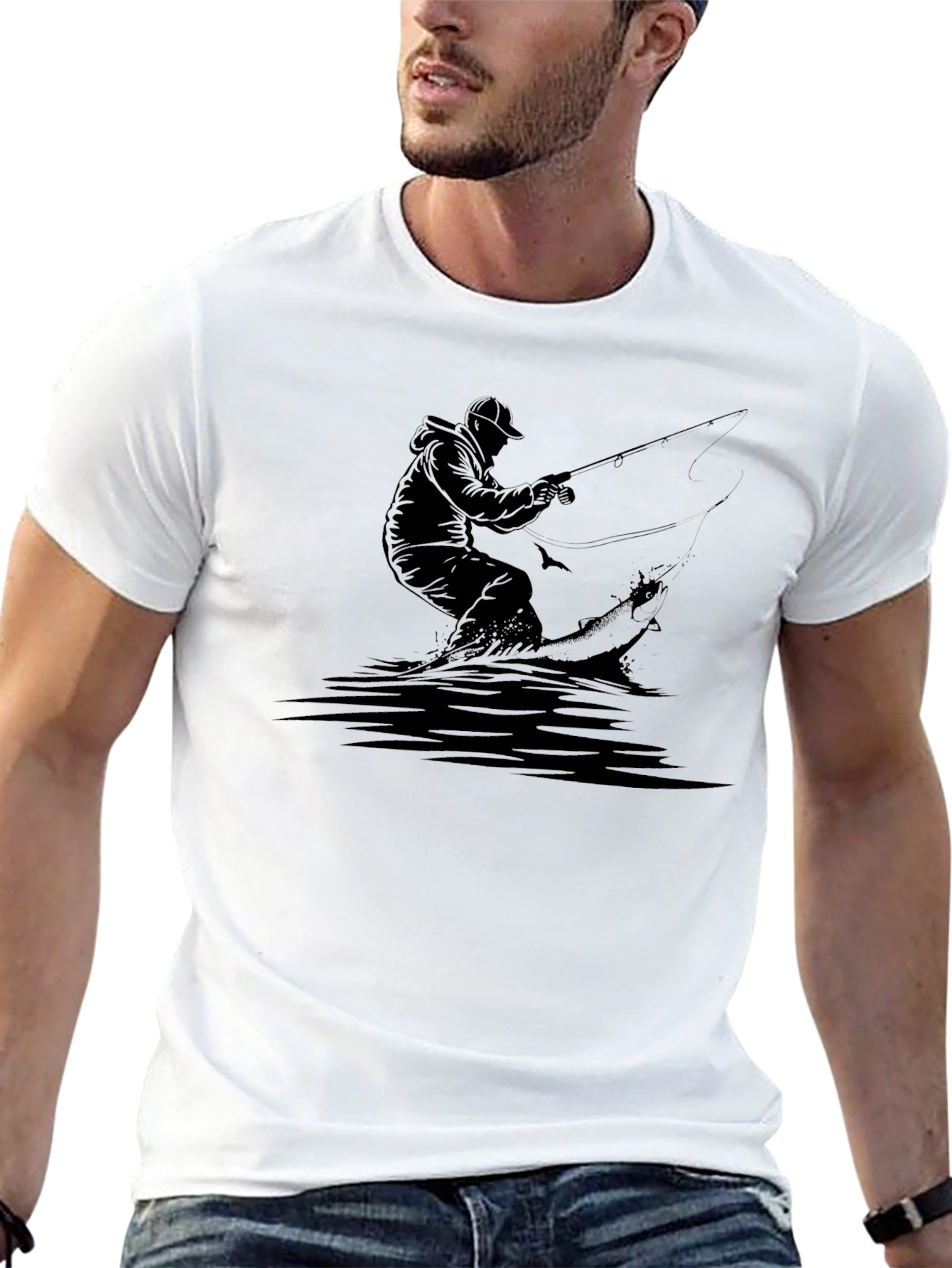 Fishing Graphic Tee - Angler Design