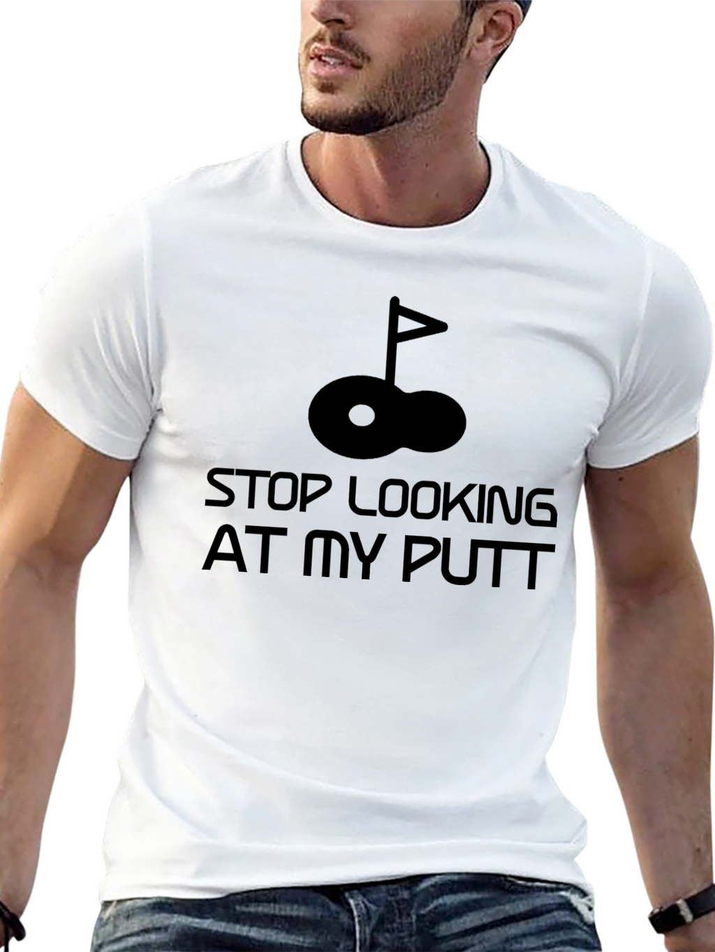 Stop Looking at My Putt Golf T-Shirt