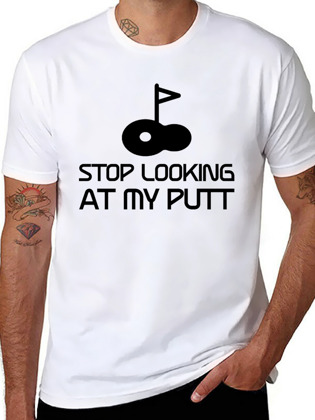 Stop Looking at My Putt Golf T-Shirt