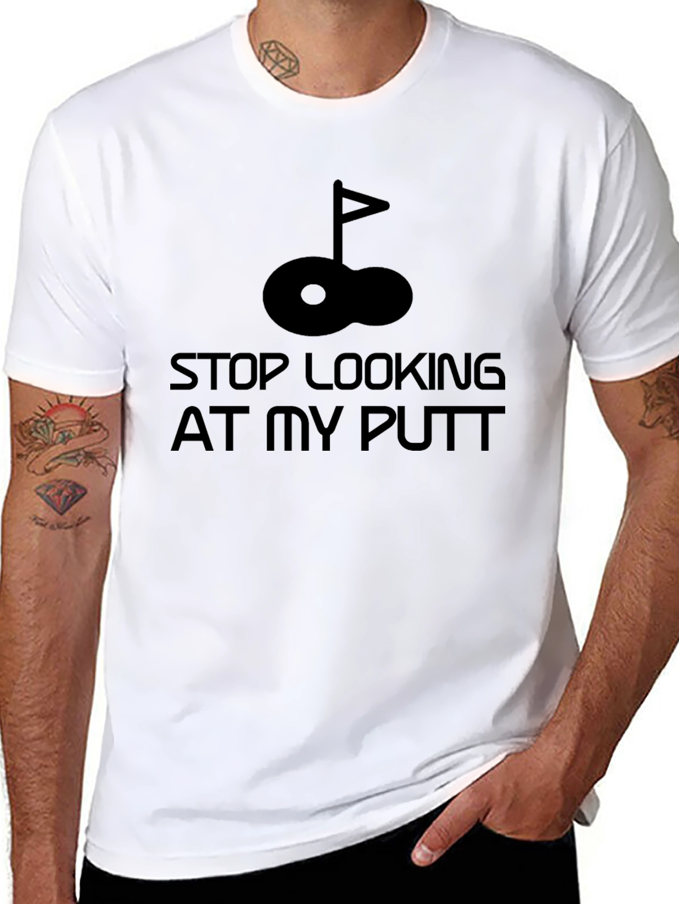 Stop Looking at My Putt Golf T-Shirt