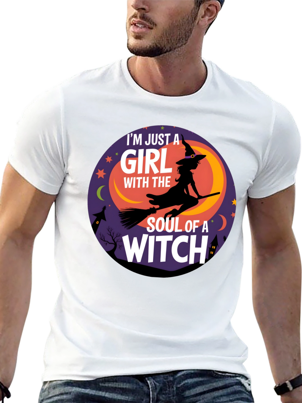 Witch Soul Graphic T-Shirt - Halloween Costume Tee