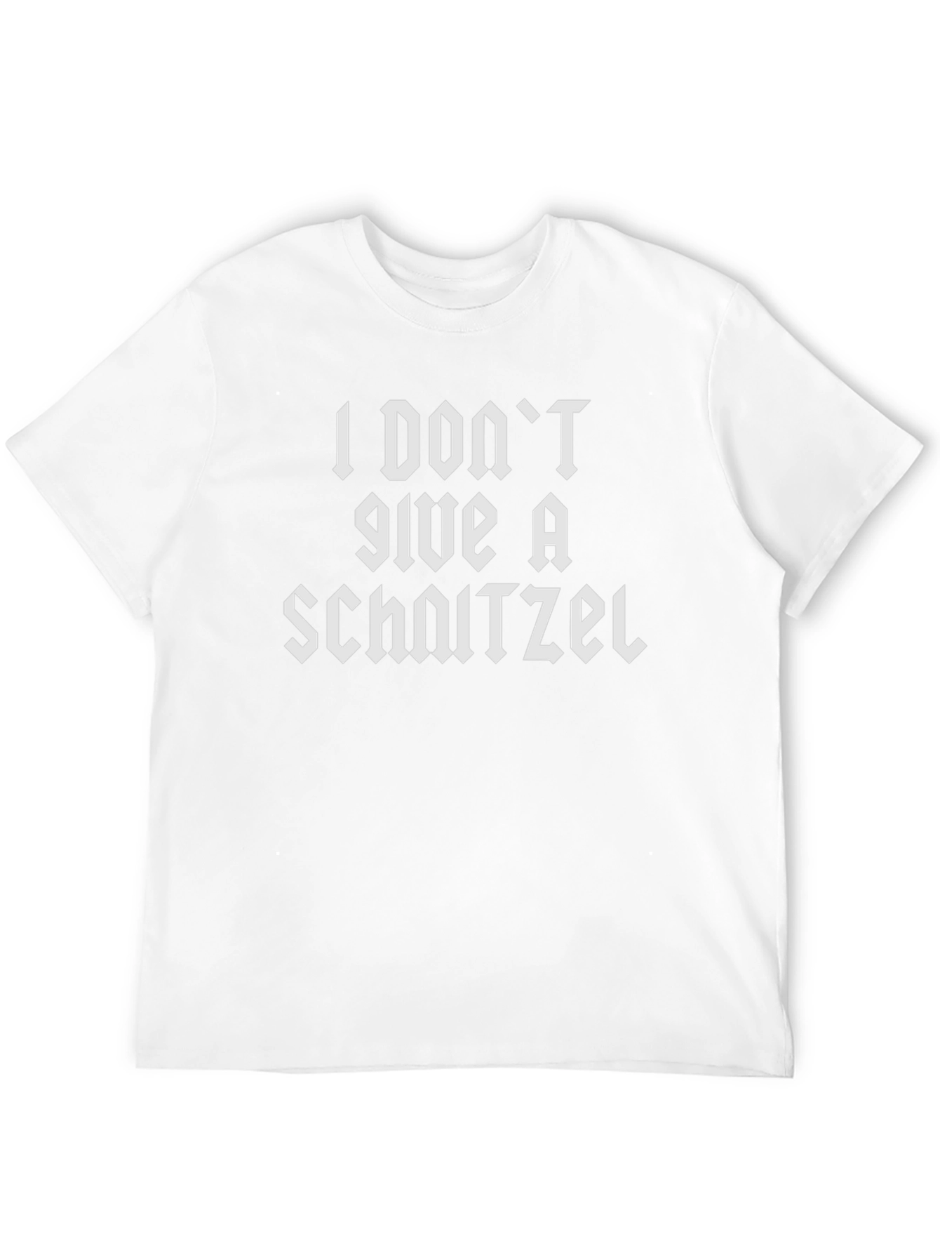 I Dont Give a Schnitzel Black T-Shirt