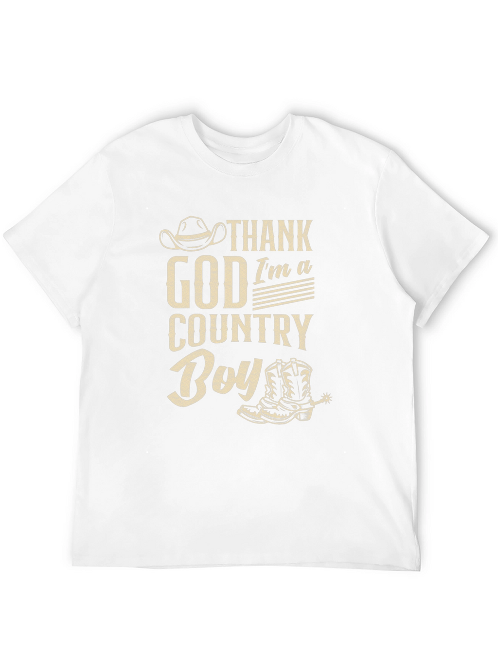 Thank God Im A Country Boy Black T-Shirt
