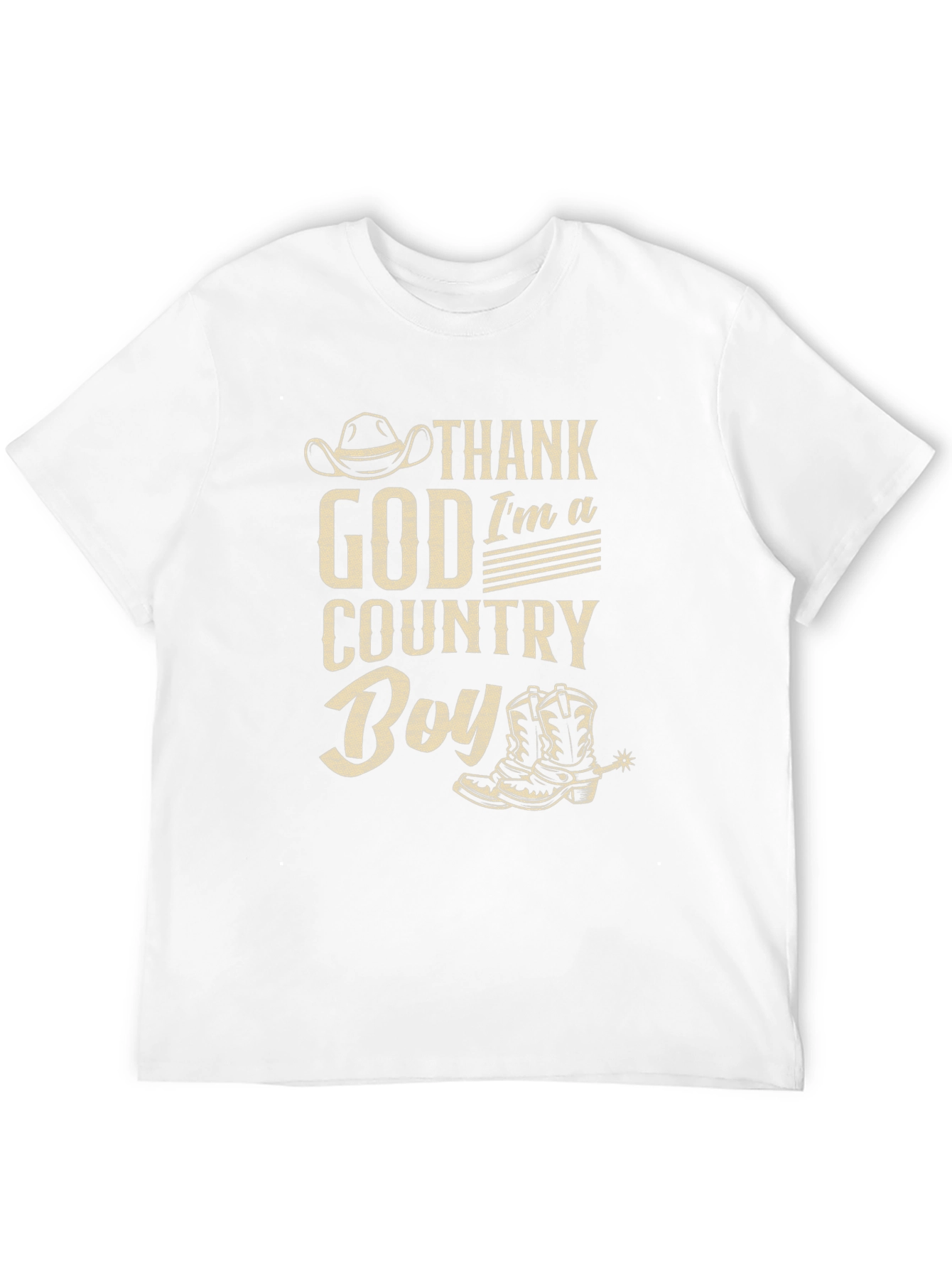 Thank God Im A Country Boy Black T-Shirt