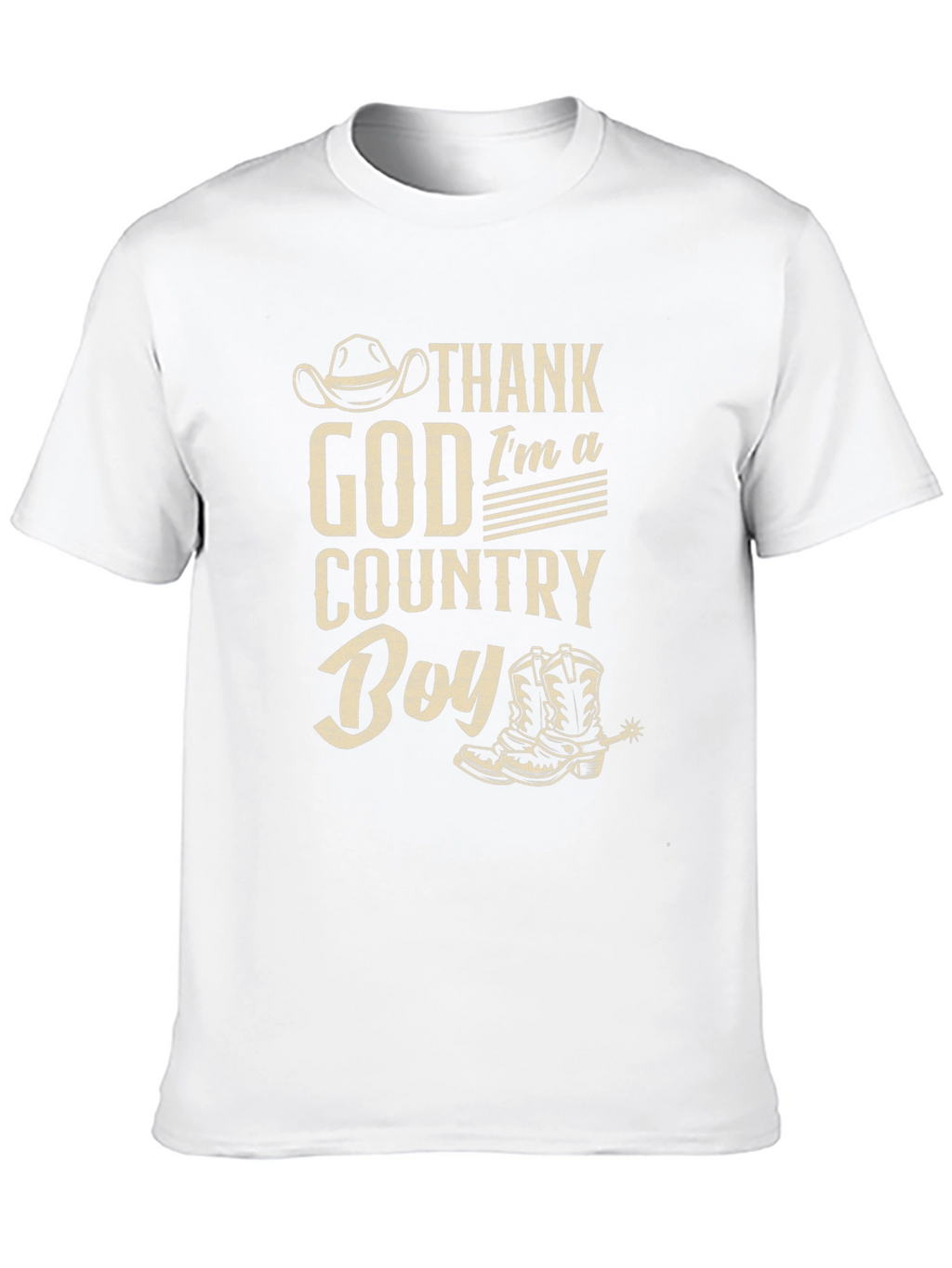 Thank God Im A Country Boy Black T-Shirt
