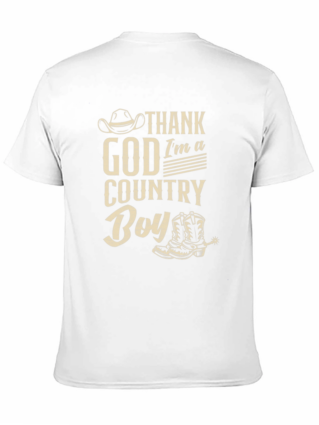 Thank God Im A Country Boy Black T-Shirt