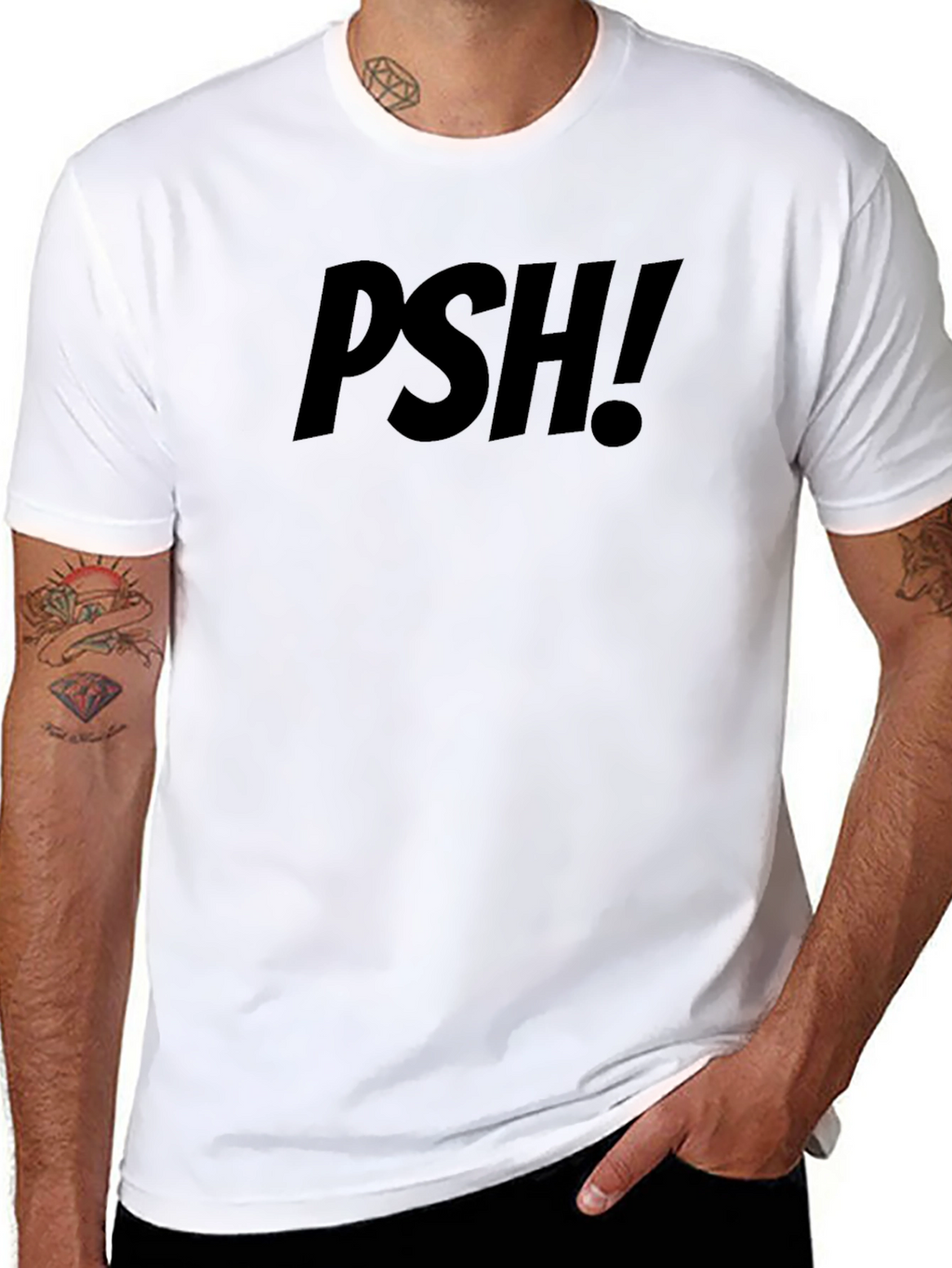 PSH! Graphic Tee - Mens Black T-Shirt