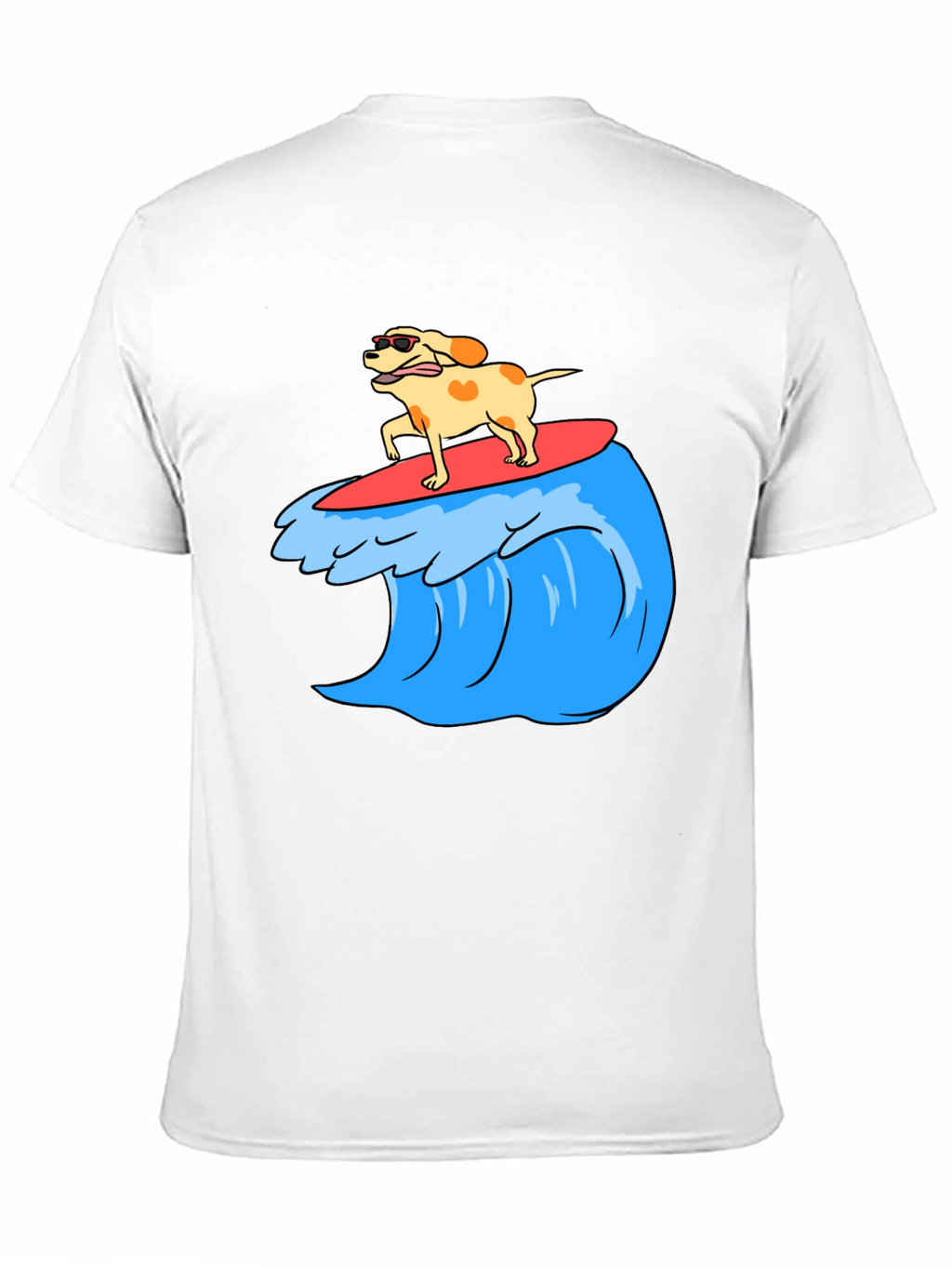 Dog Surfing Wave Graphic Tee